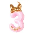 swieczka na tort cyfra 3 happy rozowa jasna jix 9 3 cm