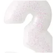 swieczka na tort cyfra 3 rozowy brokat biala amscan 6 5 cm