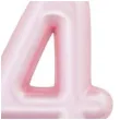 swieczka na tort cyfra 4 rozowy perlowy givi 9 cm