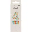 swieczka na tort cyfra 4 sprinkles folat 11 cm