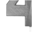 swieczka na tort cyfra 4 srebrna jix 12 cm