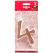 swieczka na tort cyfra 4 zlota brokatowa dekora