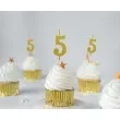 swieczka na tort cyfra 5 beauty charm piker zloty godan 9 5 cm