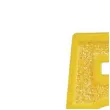 swieczka na tort cyfra 5 brokat zolta guirca 4 cm