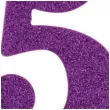 swieczka na tort cyfra 5 fioletowa brokatowa givi 9 5 cm