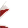 swieczka na tort cyfra 6 czerwona brokatowa dekora