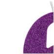swieczka na tort cyfra 6 fioletowa brokatowa givi 9 5 cm