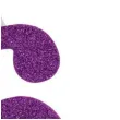 swieczka na tort cyfra 6 fioletowa brokatowa givi 9 5 cm