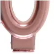 swieczka na tort cyfra 60 rozowe zloto santex 9 cm