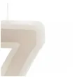 swieczka na tort cyfra 7 bezowy partydeco 10 cm