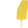 swieczka na tort cyfra 7 brokat zolta guirca 4 cm