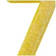 swieczka na tort cyfra 7 brokatowa zolta amscan