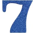 swieczka na tort cyfra 7 niebieska brokatowa givi 9 5 cm