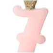 swieczka na tort cyfra 7 w koronie rozowa jasna partydeco 9 5 cm