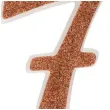swieczka na tort cyfra 7 zlota brokatowa dekora