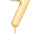 swieczka na tort cyfra 7 zloty metalik givi 8 cm