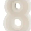 swieczka na tort cyfra 8 bezowy partydeco 10 cm