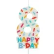 swieczka na tort cyfra 8 sprinkles folat 11 cm