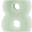 swieczka na tort cyfra 8 zielony partydeco 10 cm