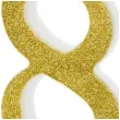 swieczka na tort cyfra 8 zlota partydeco 1 szt