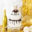swieczka na tort cyfra 8 zloty partypal 10 cm
