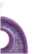 swieczka na tort cyfra 9 brokat fioletowa guirca 4 cm