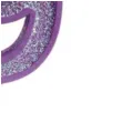 swieczka na tort cyfra 9 brokat fioletowa guirca 4 cm