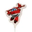 swieczka na tort dzetek jett superwings dekora 7 5 cm