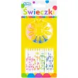 swieczka na tort kolorowe kwadraty mix godan 6 3 cm