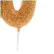 swieczka na tort liczba 50 zlota dekora 8 cm