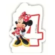 swieczka na tort myszka minnie cyfra 4 procos 6 cm