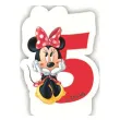 swieczka na tort myszka minnie cyfra 5 procos 6 cm