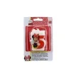 swieczka na tort myszka minnie cyfra 5 procos 6 cm