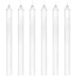 swieczka prosta classic biala bispol 19 cm 6 szt
