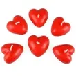 swieczka serce plywajace czerwony arpex 6 szt