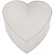 swieczka serce tealight biala santex 4 szt
