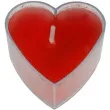 swieczka serce tealight czerwona santex 4 szt