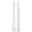 swieczka spiralna stozkowa biala ravi 10 szt