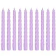 swieczka spiralna stozkowa blado liliowa ravi 10 szt