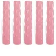 swieczka spiralna stozkowa blado rozowa ravi 10 szt