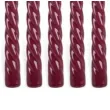 swieczka spiralna stozkowa bordowa ravi 10 szt