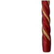 swieczka spiralna stozkowa bordowa z brokatem ravi 2 szt