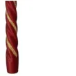 swieczka spiralna stozkowa bordowa z brokatem ravi 2 szt