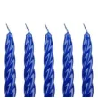 swieczka spiralna stozkowa granatowa ravi 10 szt