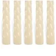 swieczka spiralna stozkowa kremowa ravi 10 szt