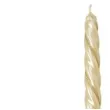 swieczka spiralna stozkowa kremowa z brokatem ravi 2 szt