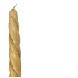 swieczka spiralna stozkowa zlota mat z brokatem ravi 2 szt
