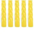 swieczka spiralna stozkowa zolta ravi 10 szt