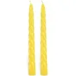 swieczka spiralna stozkowa zolta ravi 10 szt