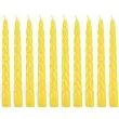 swieczka spiralna stozkowa zolta ravi 10 szt